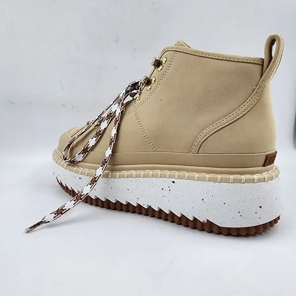 Chloé Lilli Ankle Booties Women's 7 Hot Sand Lace Up D-ring Hardware At Laces - Picture 5 of 15